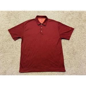 Men's NIKE GOLF size XL POLO SHIRT Fit Dry Maroon style 231783 EUC Z20
